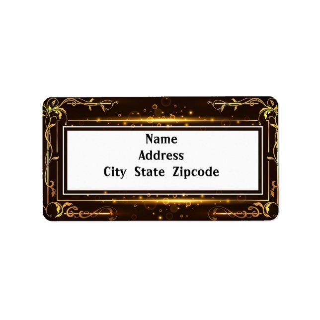 Elegant Frame Label (Front)