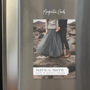 Elegant Frame Photo Overlay Save the Date