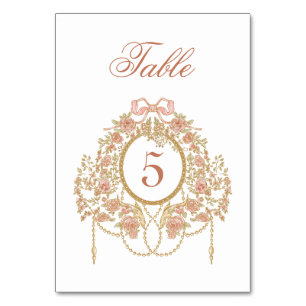 Elegant Frame Table Number