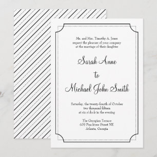 Elegant Frame Wedding Invitation