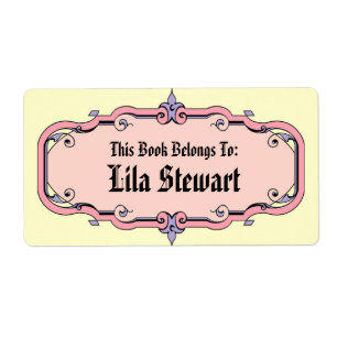 Elegant Framed Book Plate