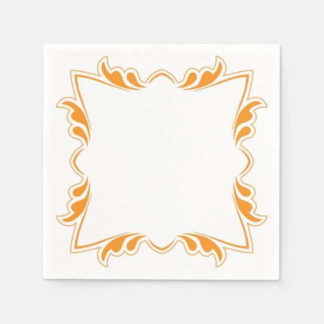 Elegant Framework Design Napkins (Front)