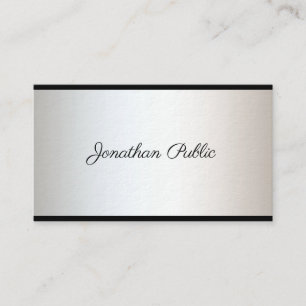 Elegant Freehand Script Modern Stylish Luxury Business Card
