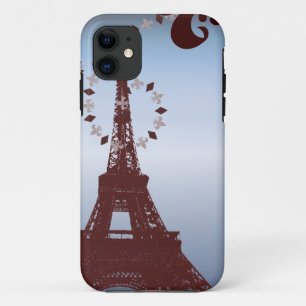 elegant french art paris eiffel tower Case-Mate iPhone case