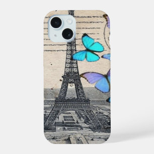 elegant french art paris eiffel tower iPhone 15 case