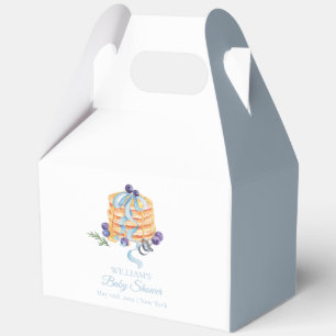 Elegant French Blueberry Pancake Baby Shower  Favour Box