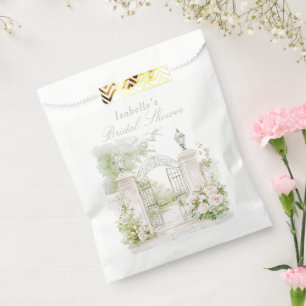 Elegant French Chateau Pastel Bridal Garden Favour Bags