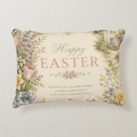 Elegant French Country Easter Greeting Vintage