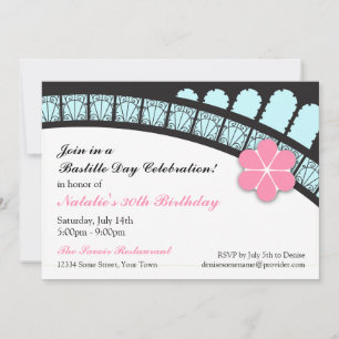 Elegant French Flair Party Invitation