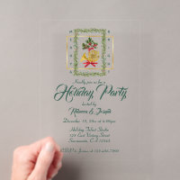 Elegant French Horn Christmas Dark Green