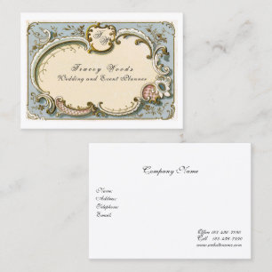 Elegant French Victorian Filigree Business Card