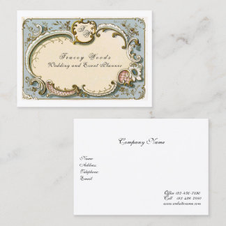 Elegant French Victorian Filigree Business Card