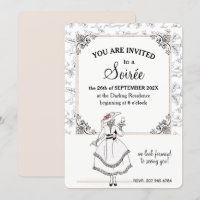 Elegant French Vintage Floral Soirée Party Neutral