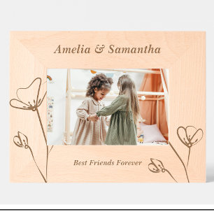 Elegant Friends Flowers Custom Wood Frames