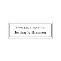 Elegant From The Library Of Custom Name Book
