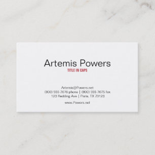 Elegant Front Circles Back Business Card