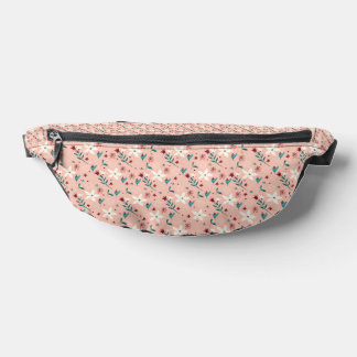 Elegant Froral Pink Bum Bags