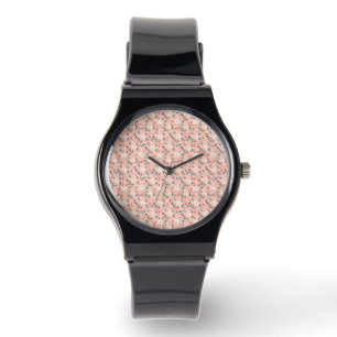 Elegant froral Pink Watch