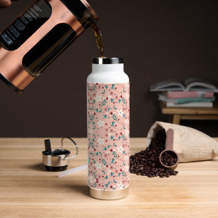 Elegant  froral  Pink   Water Bottle