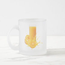 Elegant Frosted Glass Mug