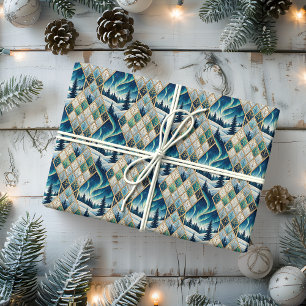 Elegant Frozen Landscape Holiday Wrapping Paper