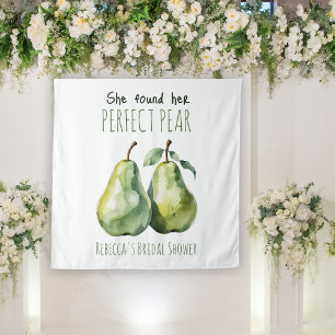 Elegant Fruit Brunch Perfect Pear Bridal Shower Tapestry