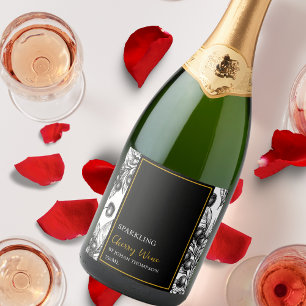 Elegant Fruit Sparkling Cherry Wine Label