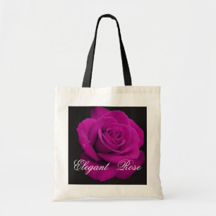 Elegant Fuchsia Rose Tote Bag