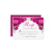 Elegant Fuchsia Silver Floral RSVP Enclosure Card