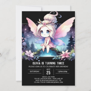 Elegant Fun Fairy Birthday Invitation
