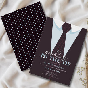 Elegant Fun Goodbye to the Tie Men's Retirement  Invitation