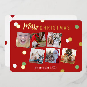 Elegant Fun Merry Christmas Custom Photo