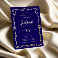 Elegant Fundraiser Silent Auction Navy & Gold