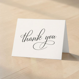 Elegant Funeral Memorial Thank You Card