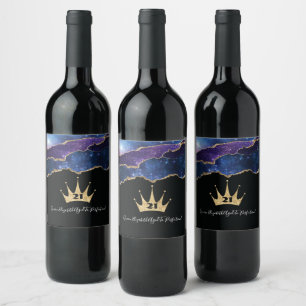 Elegant Funny 21st Birthday Wine Label