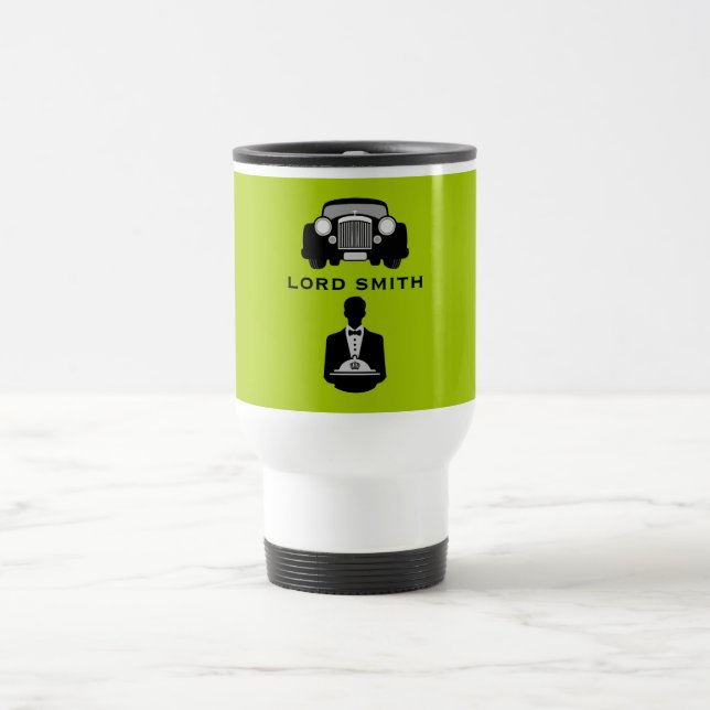 Elegant Funny Aristocratic Gift Travel Mug (Center)