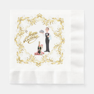 Elegant Funny Butler Paper  Napkin