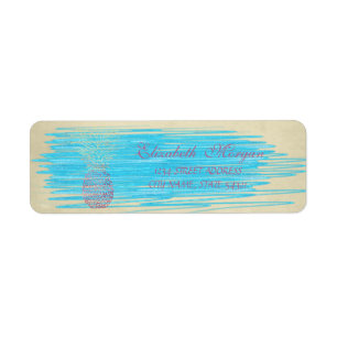 Elegant Funny Cute , Pineapple  Label
