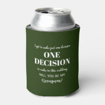 Elegant & Funny Groomsman Proposal - One Decision 