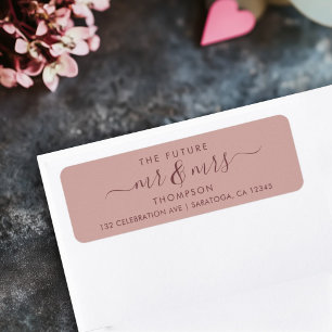 Elegant Future MR and MRS Address Cinnamon Rose