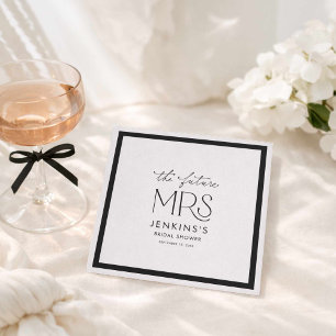 Elegant Future Mrs Bridal Shower Paper Napkins
