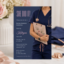 Elegant Future RN Graduation Invite