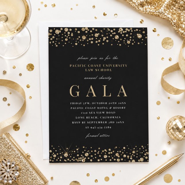 Elegant Gala Invitation Diamond Sparkle (Creator Uploaded)