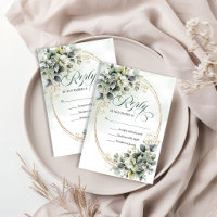 Elegant Garden Boho Dusty Green Eucalyptus Wedding