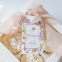 Elegant Garden Bridal Shower Thank you