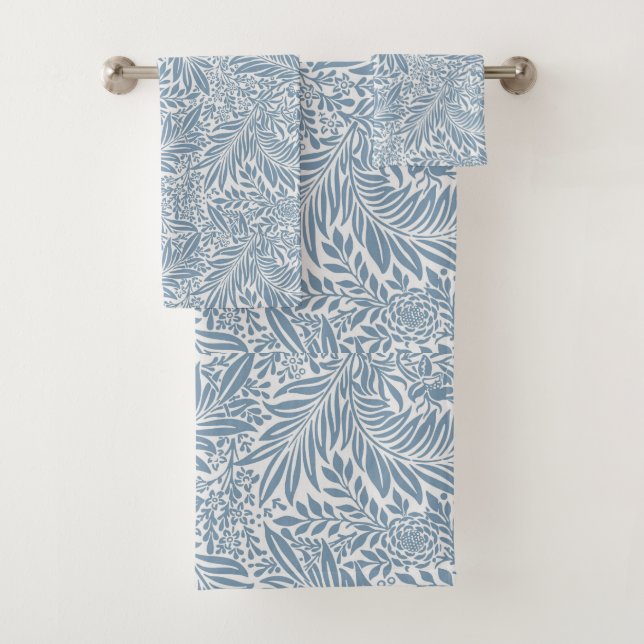Elegant Garden Leaves Bath Towel Set (Insitu)