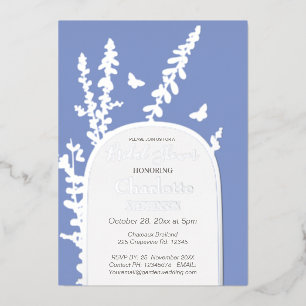 Elegant Garden Leaves  Butterflies Bridal Shower  