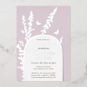 Elegant Garden Leaves  Butterflies Bridal Shower 