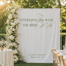 Elegant Garden Tea Bridal Shower Backdrops
