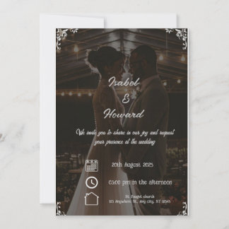 Elegant Garden Wedding Invitation - Invitations